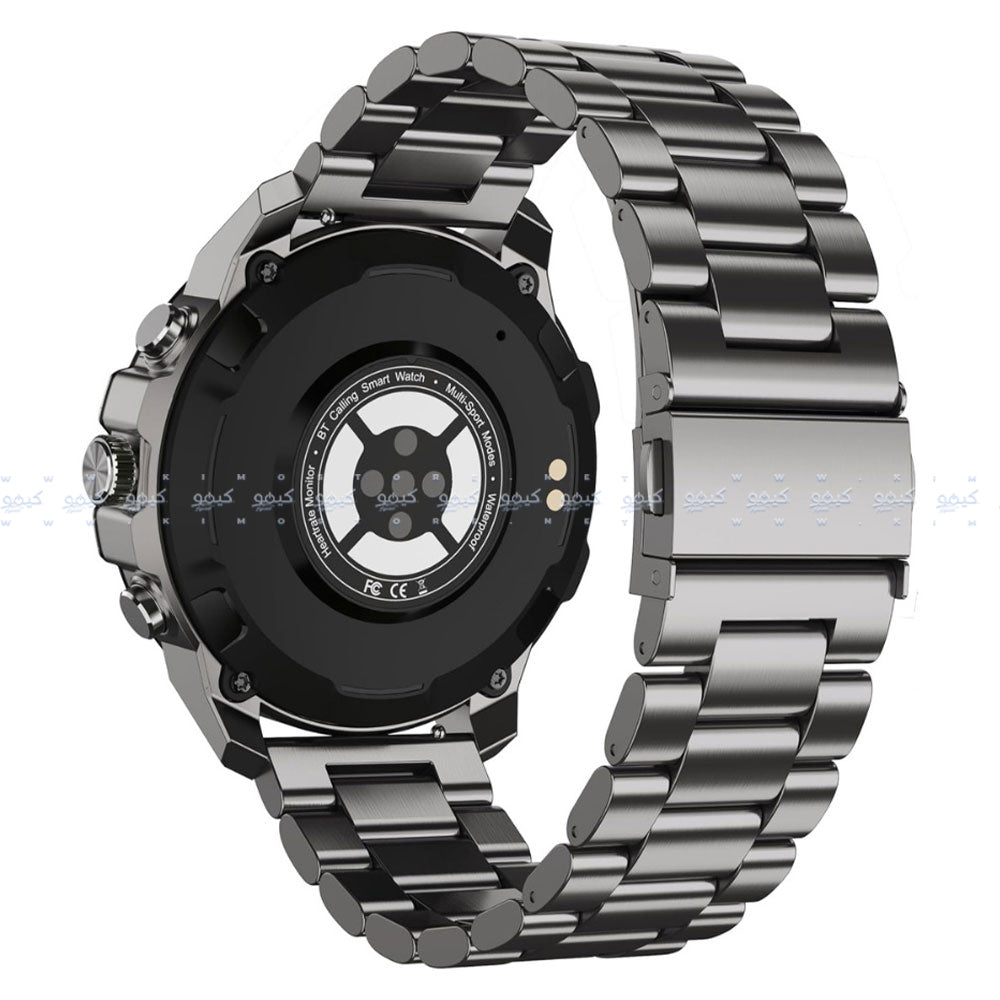 ساعة سمارت سويس ميليتاري DOM 5 هيكل معدني فضي مع سوار معدني فضي 