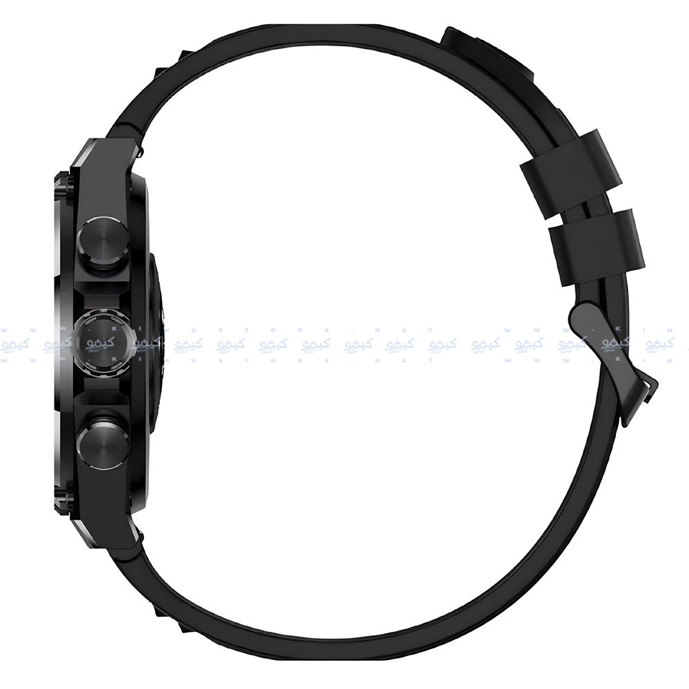 ساعة سمارت سويس ميليتاري DOM 6 هيكل معدني اسود مع سوار معدني اسود 