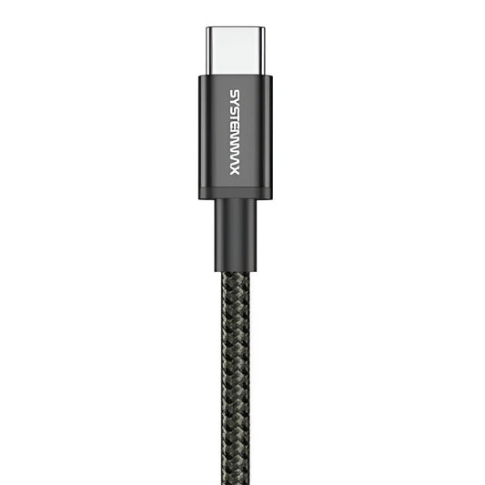 Systemmax N29 Type-C To Lightning Cable 30W Fast Charging 1m - Black