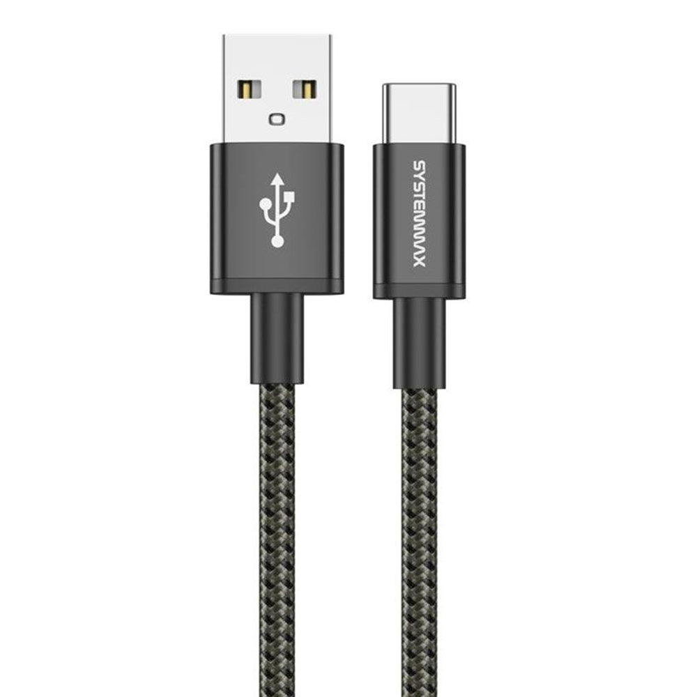 Systemmax N30 USB To Type-C Cable 60W Fast Charging 1m - Black