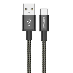 Systemmax N30 USB To Type-C Cable 60W Fast Charging 1m - Black