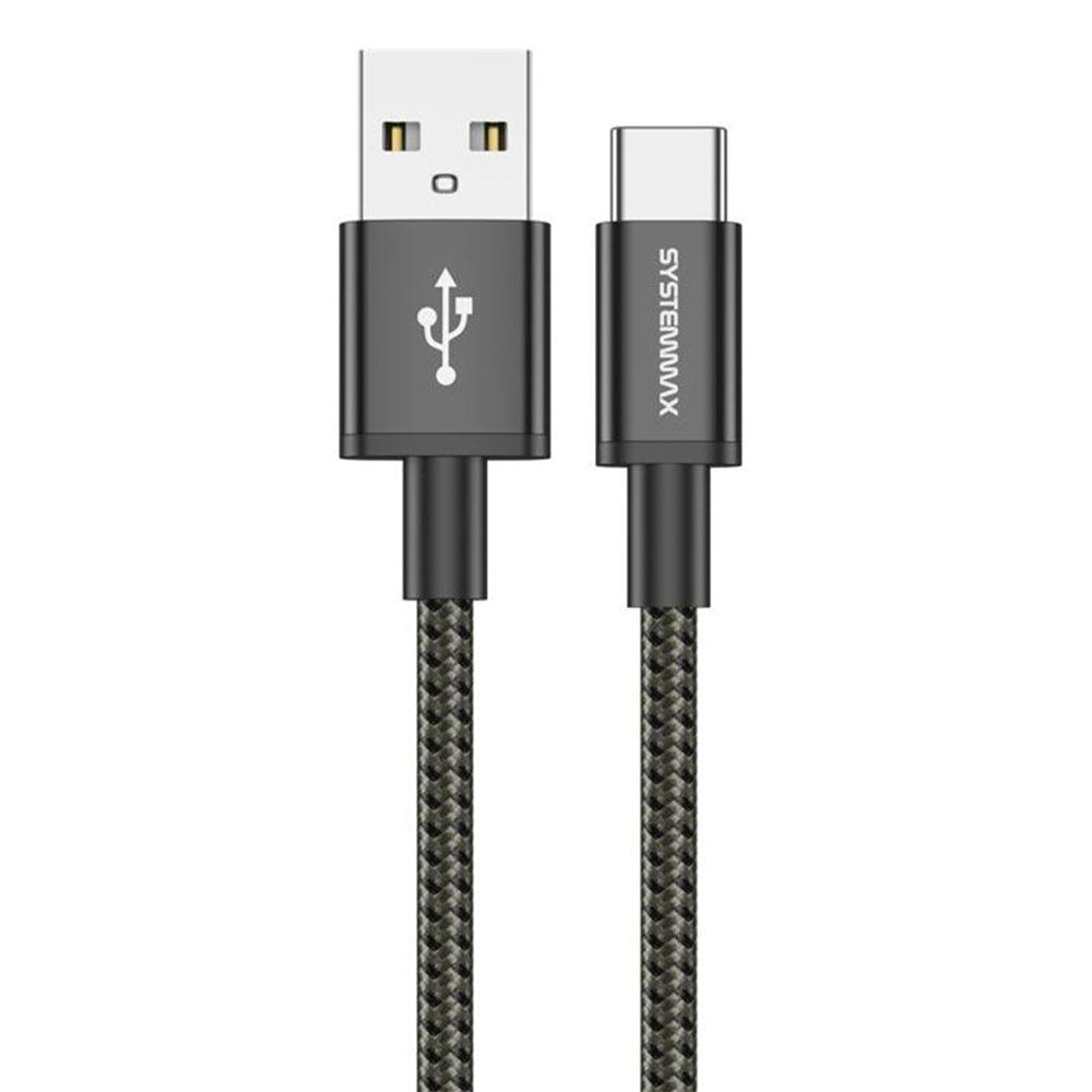 Systemmax N31 USB To Lightning Cable 30W Fast Charging 1m - Black