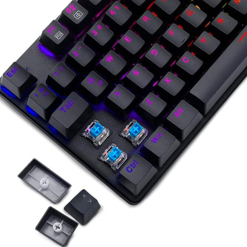 T-Dagger Bora T-TGK313-2 Blue Switch Wired Rainbow Gaming Keyboard English & Arabic