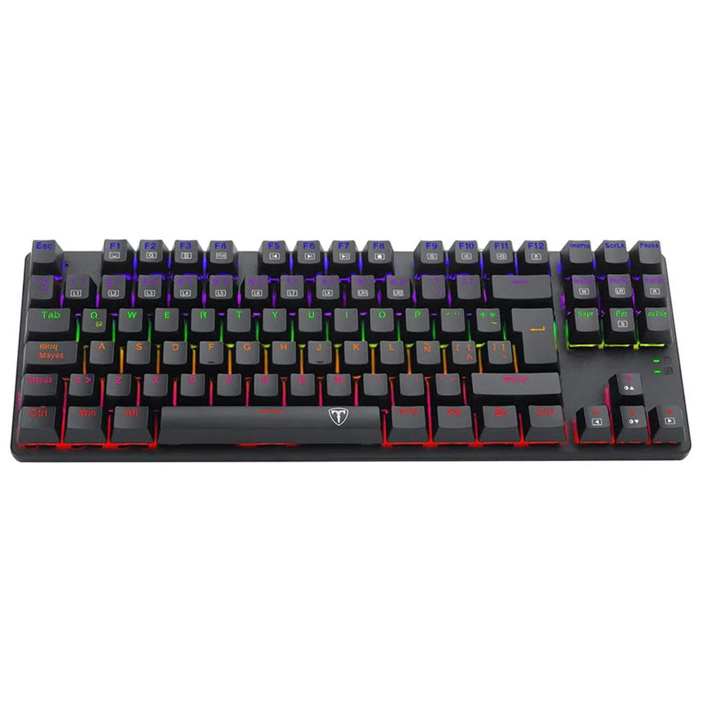 T-Dagger Bora Cyan Axis Wired Rainbow Gaming Keyboard English & Arabic