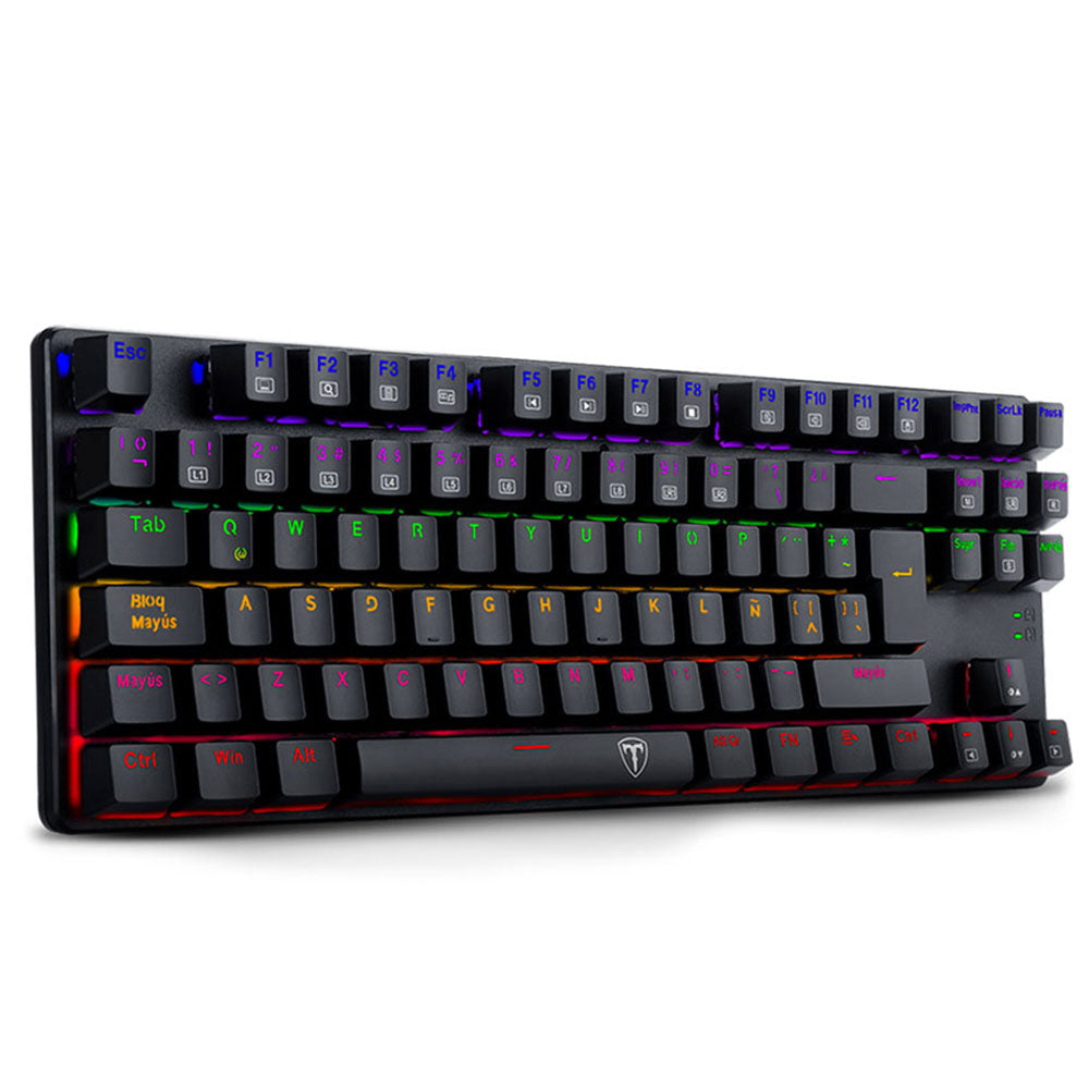 T-Dagger Bora T-TGK313-2 Cyan Axis Wired Rainbow Gaming Keyboard 