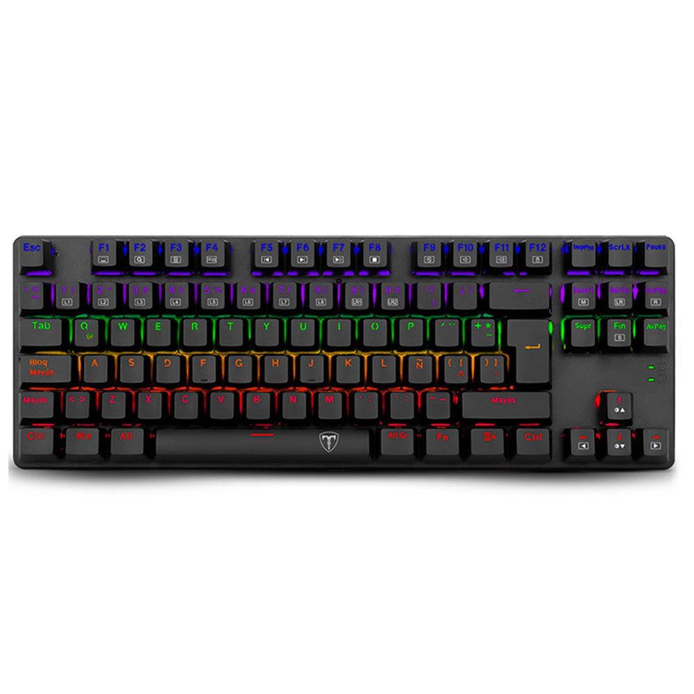 T-Dagger Bora T-TGK313-2 Cyan Axis Wired Rainbow Gaming Keyboard English & Arabic