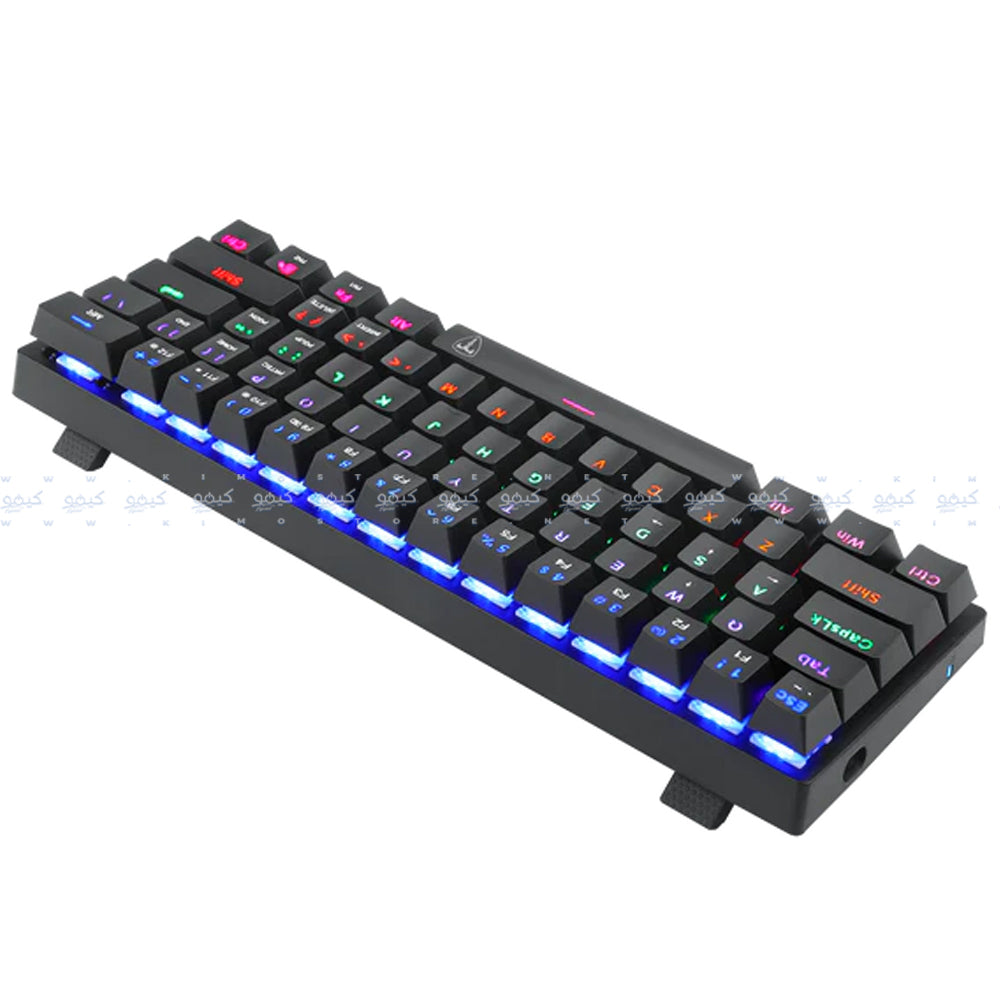 T-Dagger TGK321 Blue Switch Wired Rainbow Gaming Keyboard English & Arabic
