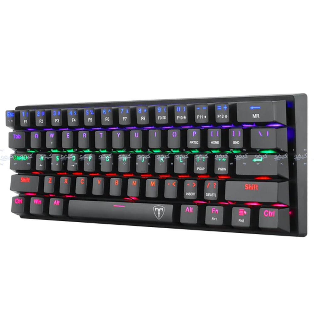 T-Dagger TGK321 Blue Switch Wired Rainbow Gaming Keyboard English & Arabic