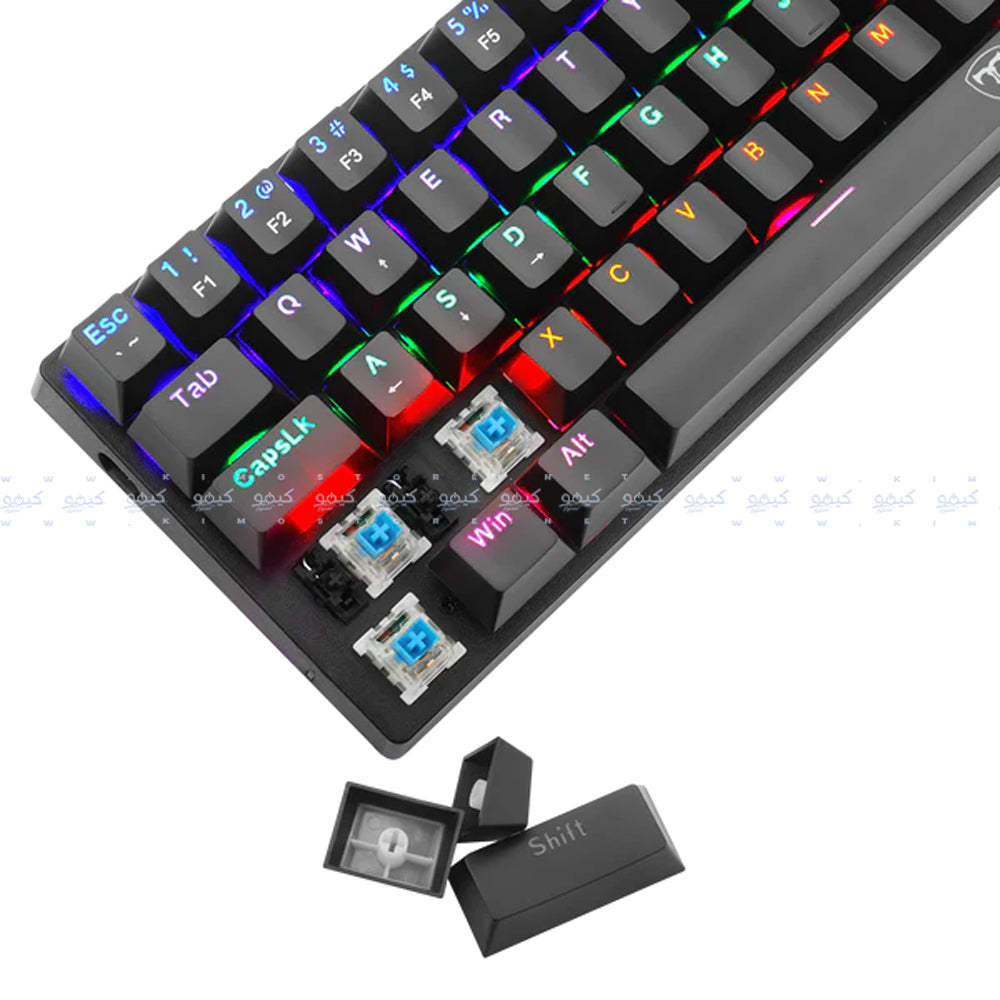 T-Dagger TGK321 Brown Switch Wired Rainbow Gaming Keyboard English & Arabic