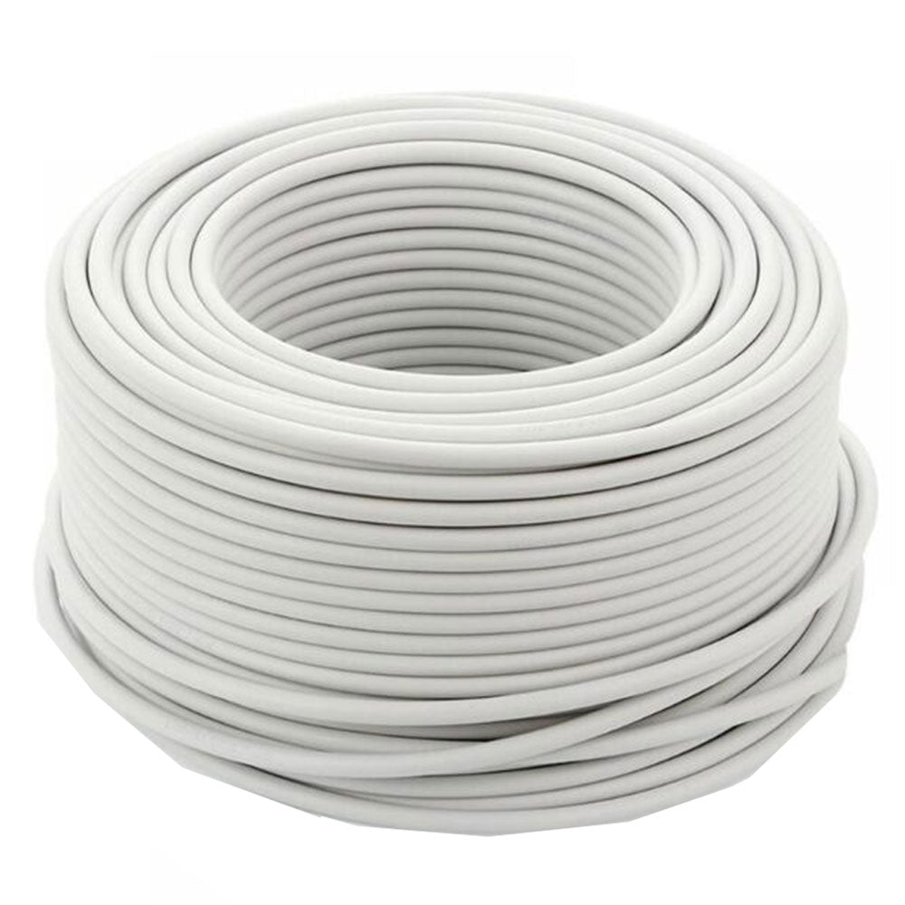 TDX Televse Al Foil +163X0.15 Al Coaxial Cable RG6 500m - White