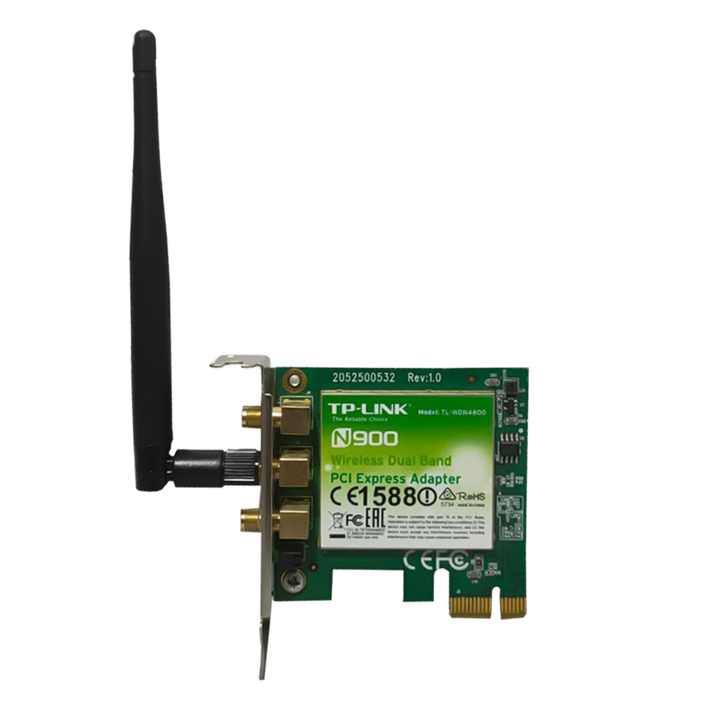 TP-Link TL-WDN4800 PCI Express Wireless Desktop Lan Card With 3 Antenna 450Mbps (Original Used)