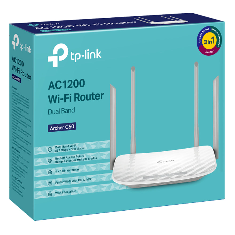 TP-Link Archer C50 Access Point 4 Ports 4 Antenna 867Mbps