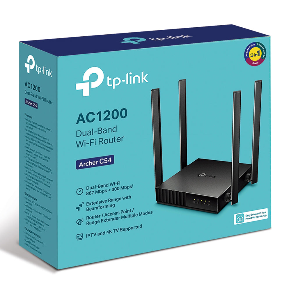 TP-Link Archer C54 Access Point 4 Ports 4 Antenna 1200Mbps