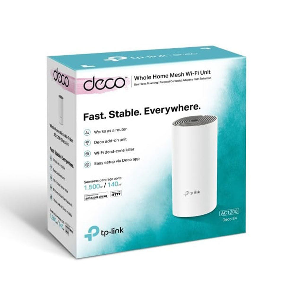 TP-Link Deco E4 AC1200 Dual Band Whole Home Mesh Wi-Fi System 2 Port  (1 Pack)