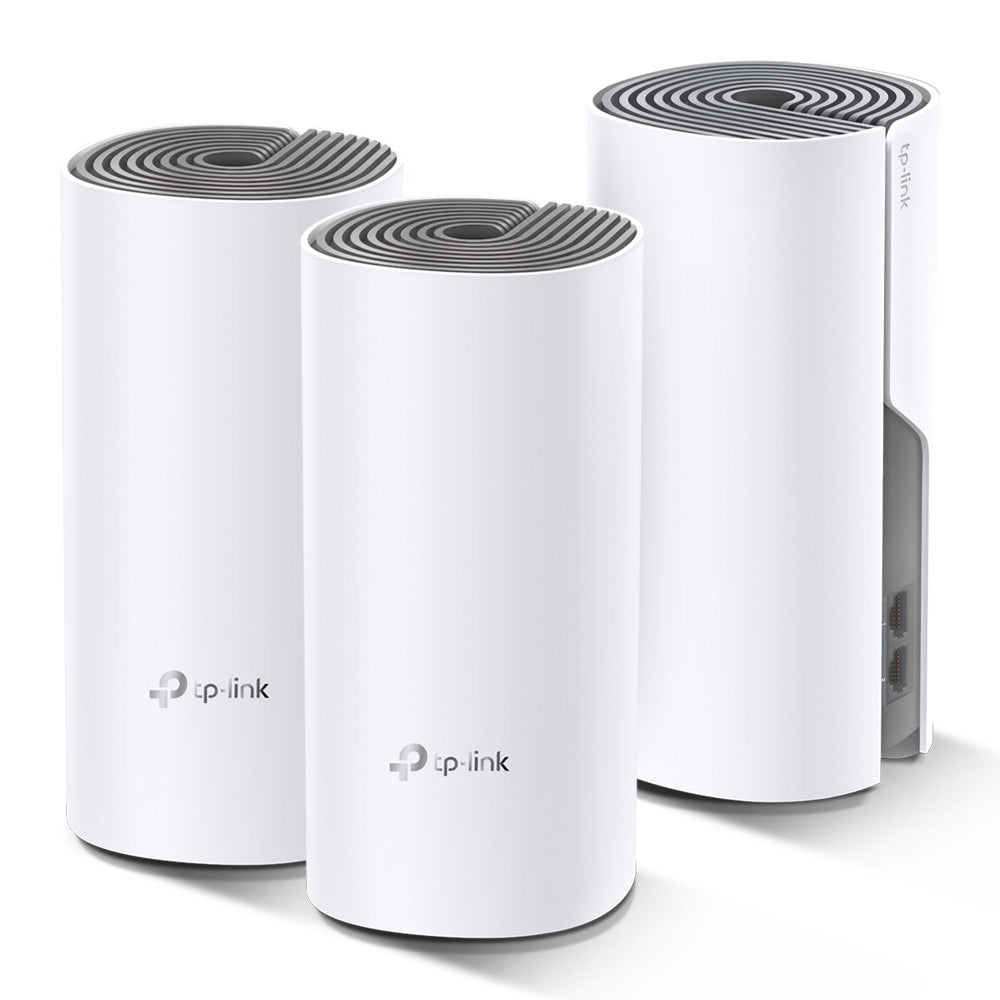 نظام شبكة Wi-Fi للمنزل بالكامل تي بي لينك 3 قطع 1200 ميجابايت/ثانية Deco E4 AC1200