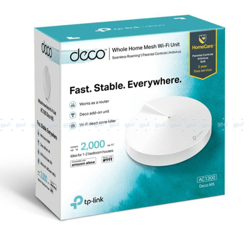 TP-Link Deco M5 AC1300 Dual Band Whole Home Mesh Wi-Fi System 1300Mbps (1 Pack)