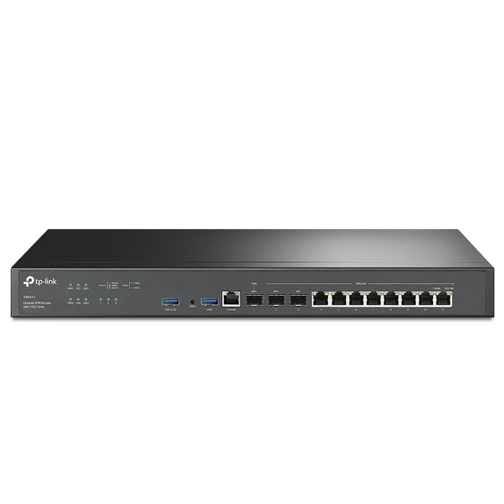 راوتر تي بي لينك 10 منافذ + 1 منفذ وحدة تحكم  ER8411 Omada Gigabit VPN