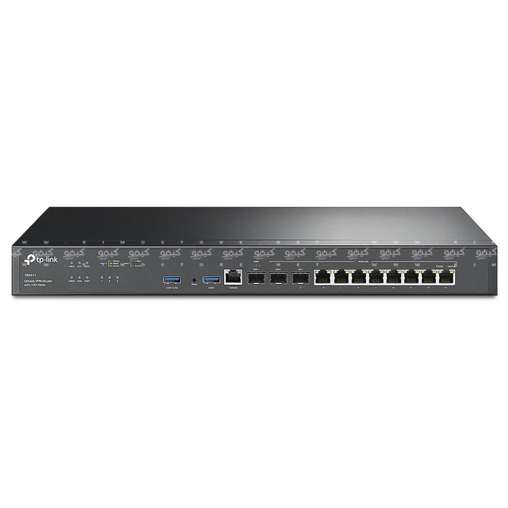 راوتر تي بي لينك 10 منافذ + 1 منفذ وحدة تحكم  ER8411 Omada Gigabit VPN