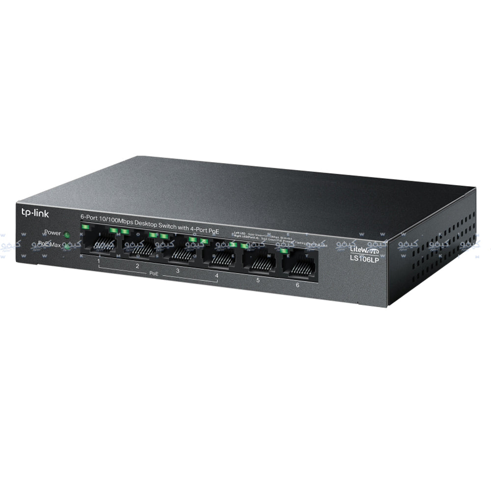 TP-Link LS106LP Desktop Switch 4 Ports PoE 10/100Mbps + 2 Port 10/100Mbps 41W