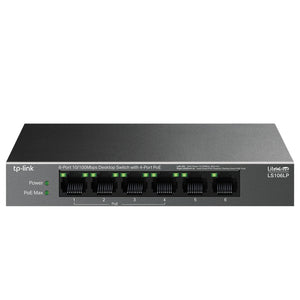 TP-Link LS106LP Desktop Switch 4 Ports PoE 10/100Mbps + 2 Port 10/100Mbps 41W