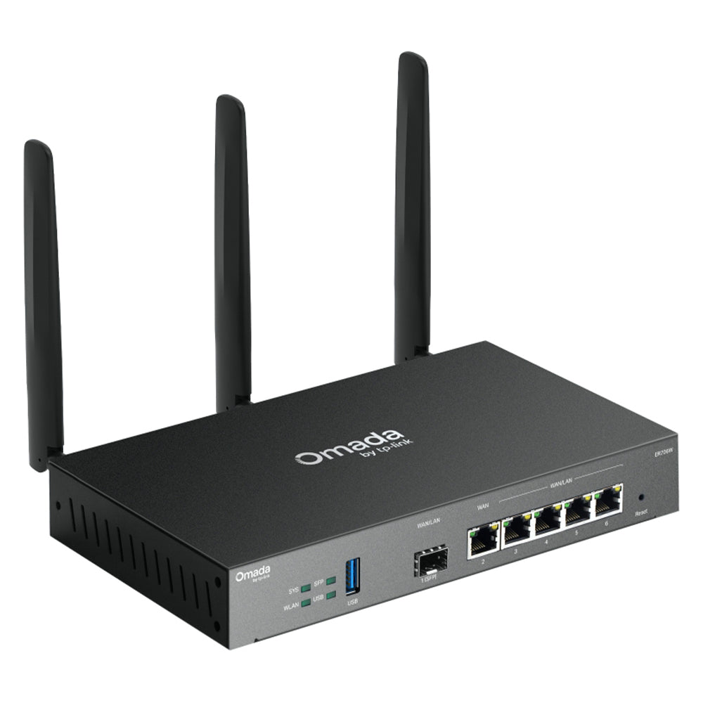 راوتر تي بي لينك أومادا VPN جيجابت 5 منافذ + منفذ (SFP) 3 انتينا 3000 ميجابايت في الثانية ER706W