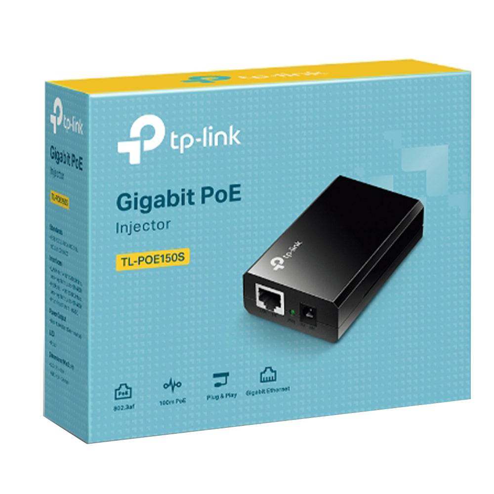 TP-Link TL-POE150S PoE Injector Gigabit 15.4W 48VDC