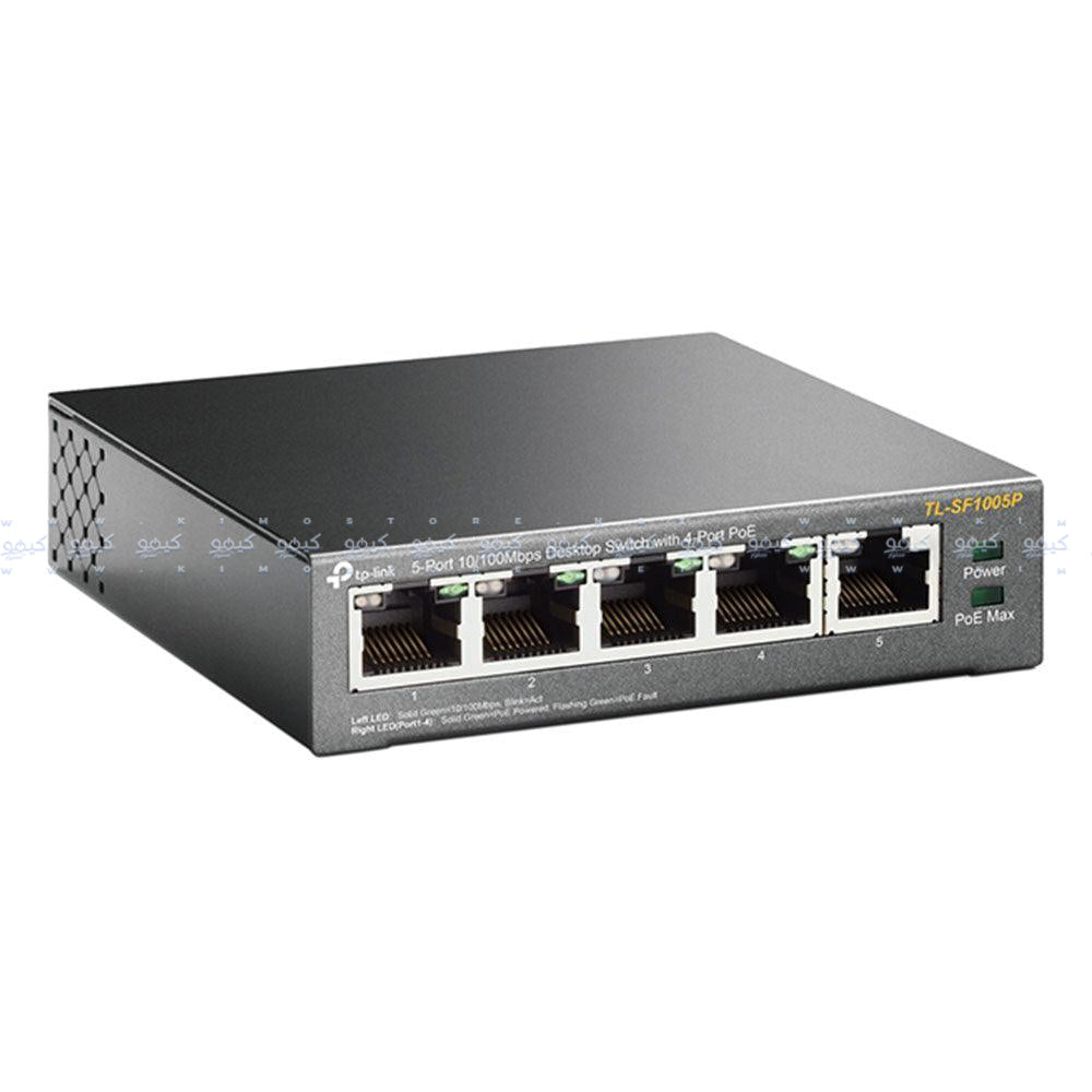 TP-Link TL-SF1005P Unmanaged Desktop Switch 4 Ports PoE 10/100Mbps + 1 Port 10/100Mbps