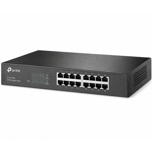 TP-Link TL-SG1016D Unmanaged Rackmount/Desktop Switch 16 Ports 10/100/1000Mbps
