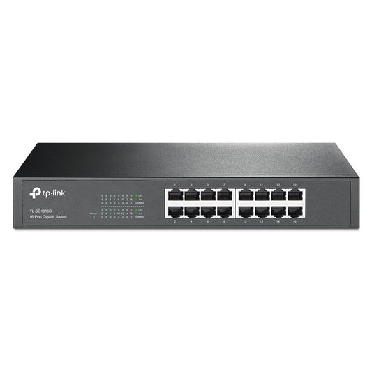 سويتش تي بي لينك 16 منفذ 10/100/1000 ميجابت في الثانية Unmanaged Rackmount/Desktop TL-SG1016D