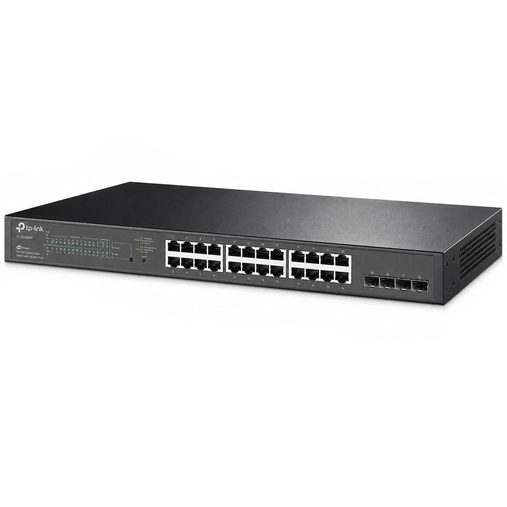 TP-Link TL-SG2428P Smart Managed Rackmount Switch 24 Ports PoE+ 10/100/1000Mbps + 4 Ports SFP 10/100/1000Mbps 250W