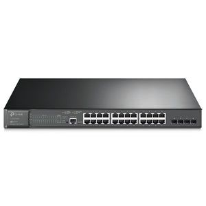 سويتش تي بي لينك 24 منفذ 1000/100/10 ميجابت في الثانية (PoE) + 4 منافذ (SFP) 1000/100/10 ميجابت في الثانية TL-SG3428MP JetStream L2+ Managed Rackmount and Fiber