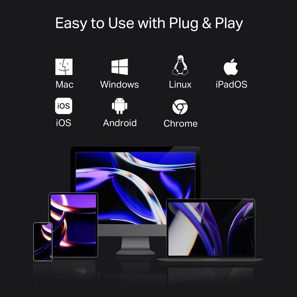 محول تايب سي تي بي لينك 7 منافذ UH7020C