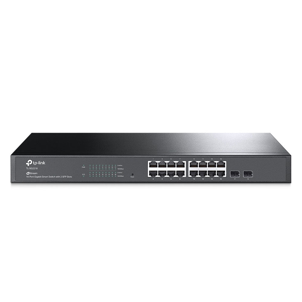 TP-Link TL-SG2218 JetStream Smart Managed Rackmount Switch 16 Port 10/100/1000Mbps + 2 Port Gigabit SFP