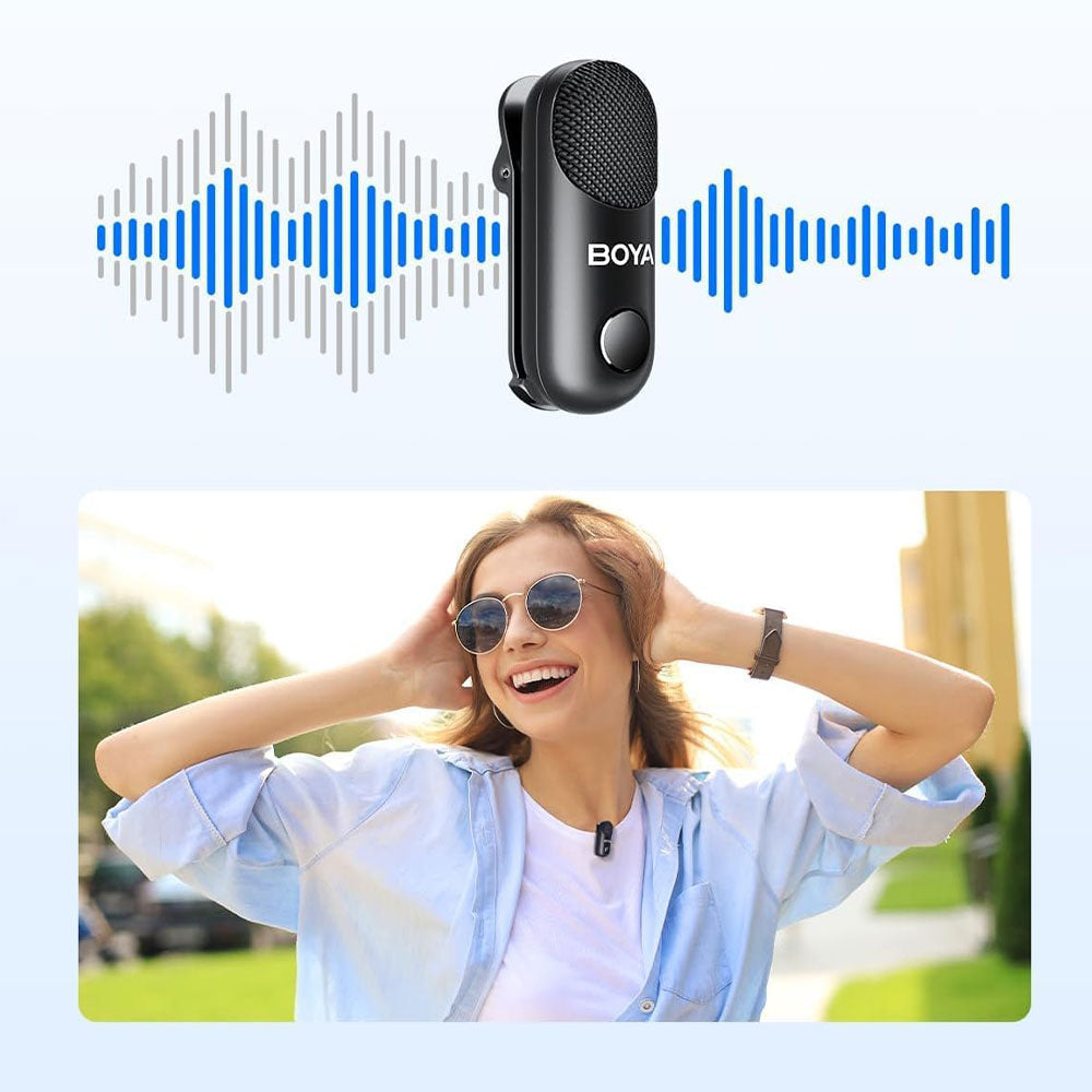Boya Magic-02 3in1 Dual Channel Wireless Microphone System - Black