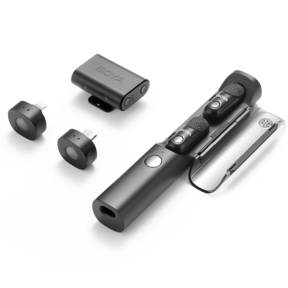 Boya Magic-02 3in1 Dual Channel Wireless Microphone System - Black