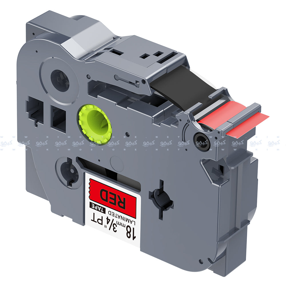 شريط ملصقات أسود في أحمر TZ2-441