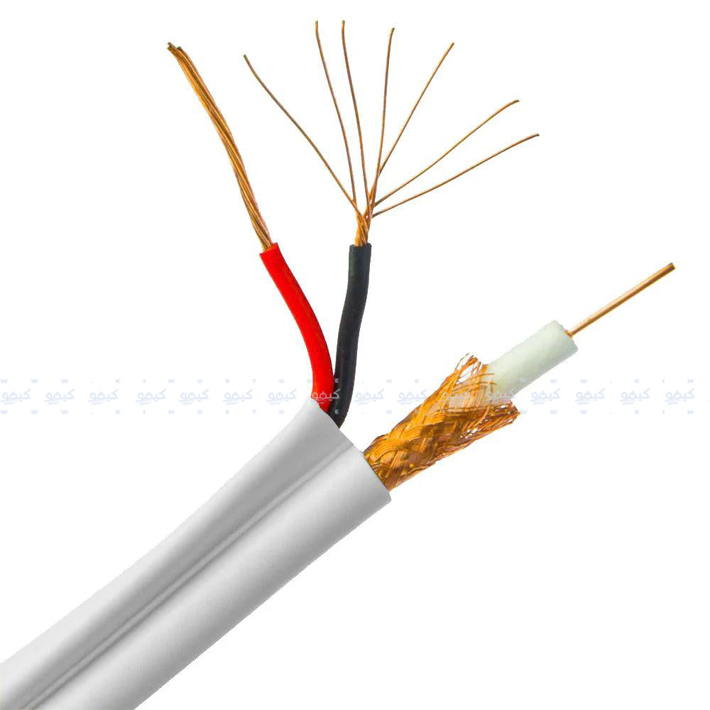 Tango Al Foil +128x0.12 Coaxial Cable RG59 300m - White