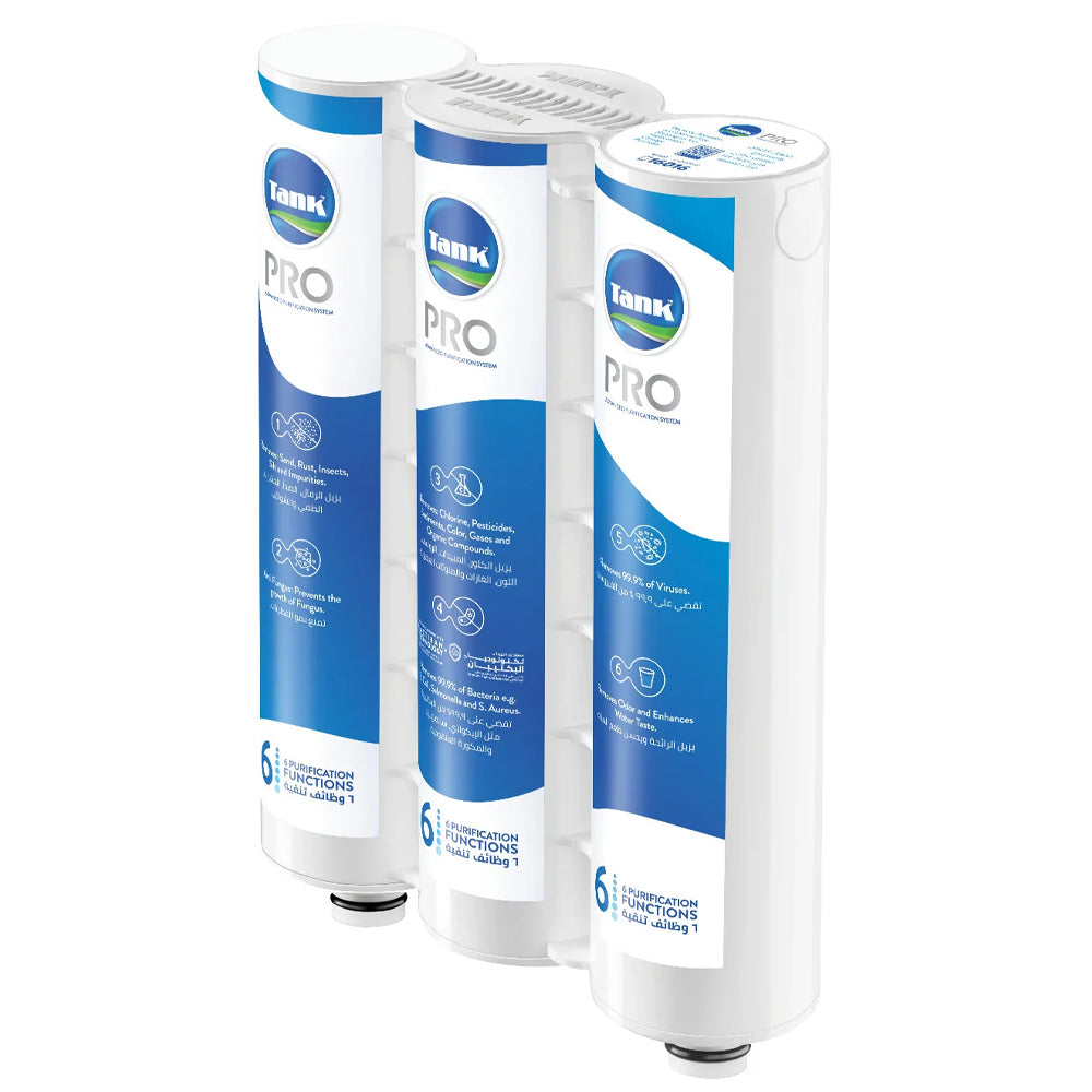 Tank Cartridge Water Filter Replacement Pro 3 Stages 6 Functions