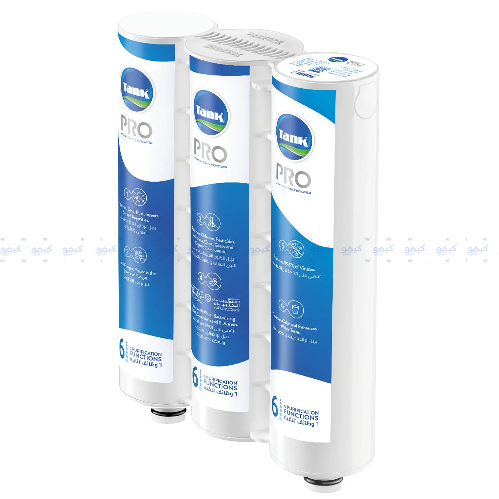 Tank Cartridge Water Filter Replacement Pro 3 Stages 6 Functions