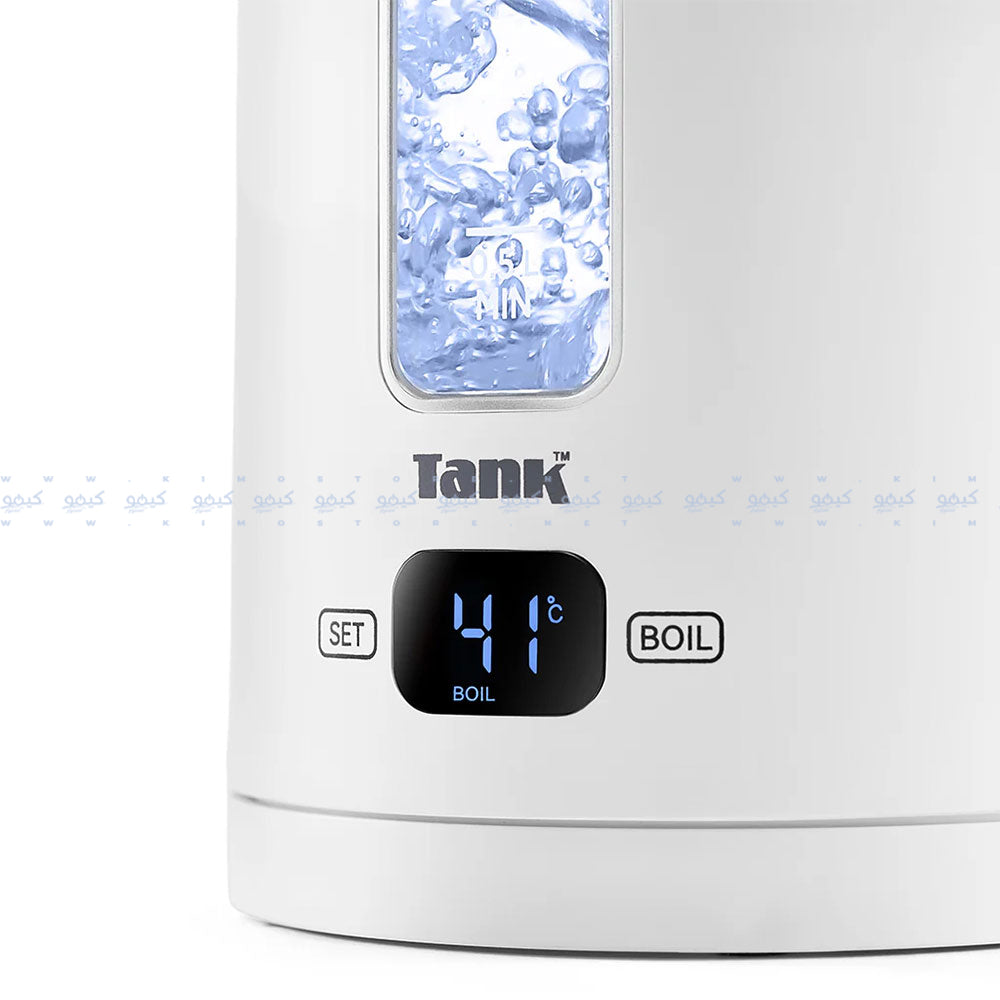 غلاية تانك ديجتيال مع التحكم في درجة الحرارة 1.5 لتر 1500 وات Safe Touch DG-2338-ES - فضي 