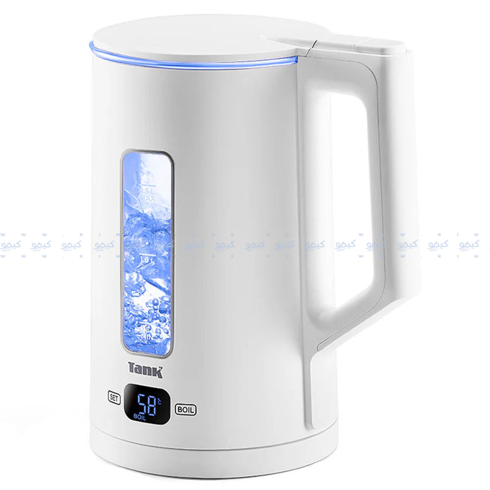 غلاية تانك ديجتيال مع التحكم في درجة الحرارة 1.5 لتر 1500 وات Safe Touch DG-2338-ES - فضي 