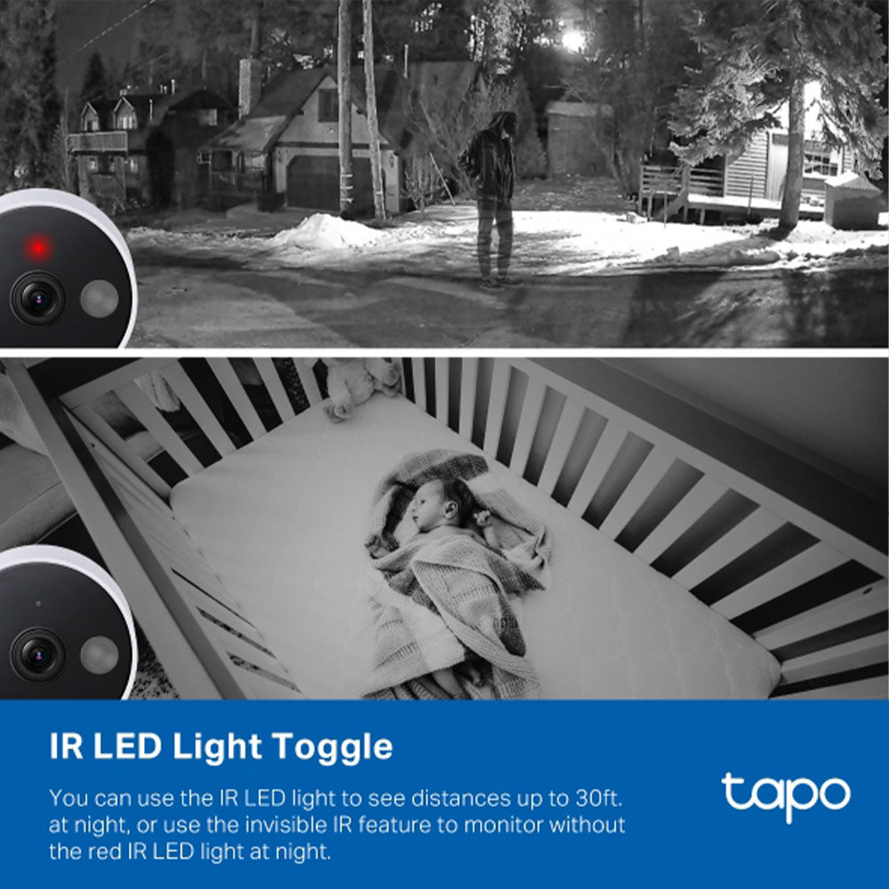 Tapo C120 Wi-Fi AI Indoor & Outdoor Security Camera 2K 4MP 3.17mm (Mic) (Full Color)