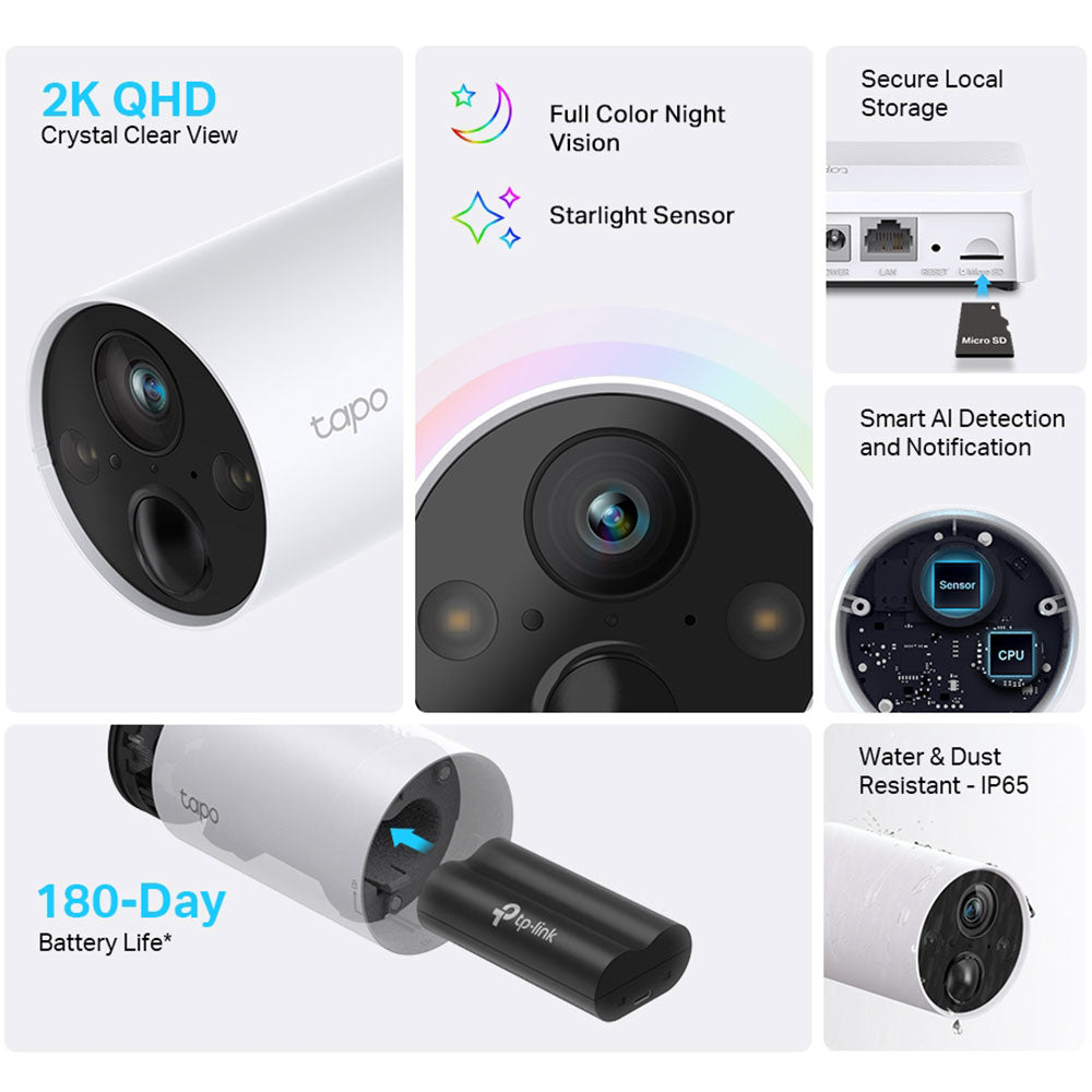 Tapo Battery-Powered Wi-Fi Indoor Security Camera