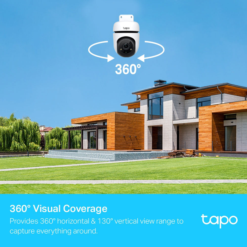 Tapo C500 Wi-Fi Pan & Tilt Outdoor Security Camera 2MP (Mic)