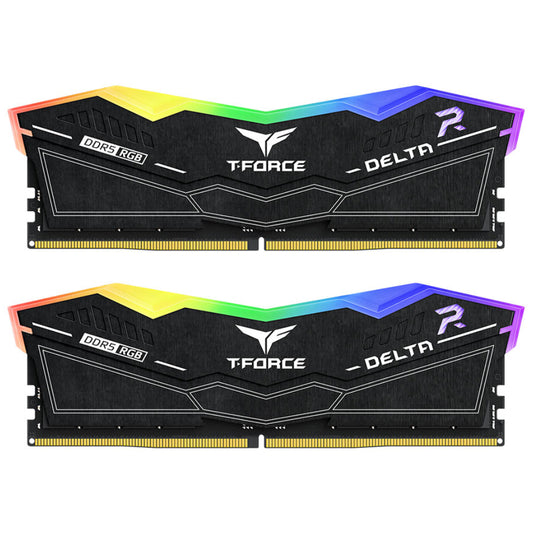 رام تيم جروب 64 جيجابايت (2×32 جيجابايت) 6000 ميجاهرتز T-FORCE DELTA DDR5 RGB CL38