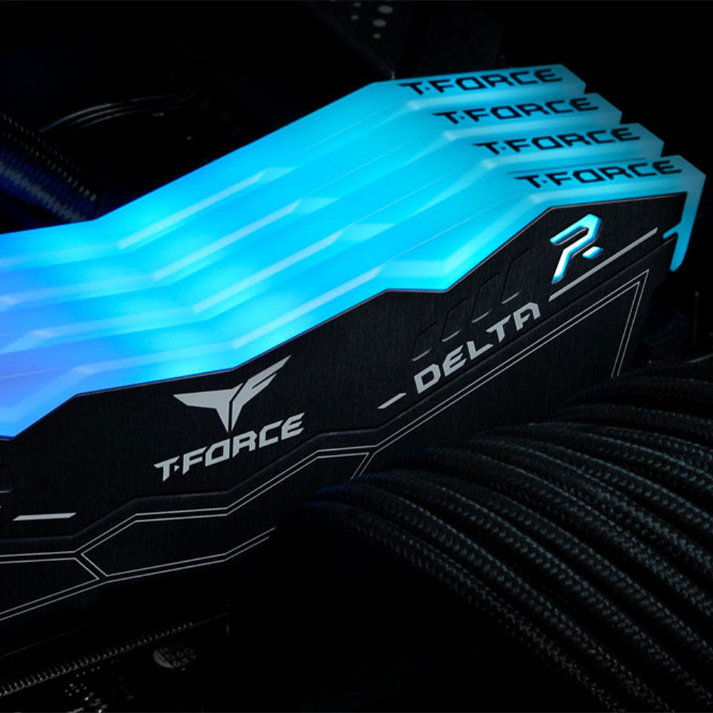 رام تيم جروب 32  (2x 16GB) جيجابايت 6000 ميجاهرتز T-FORCE DELTA DDR5 RGB