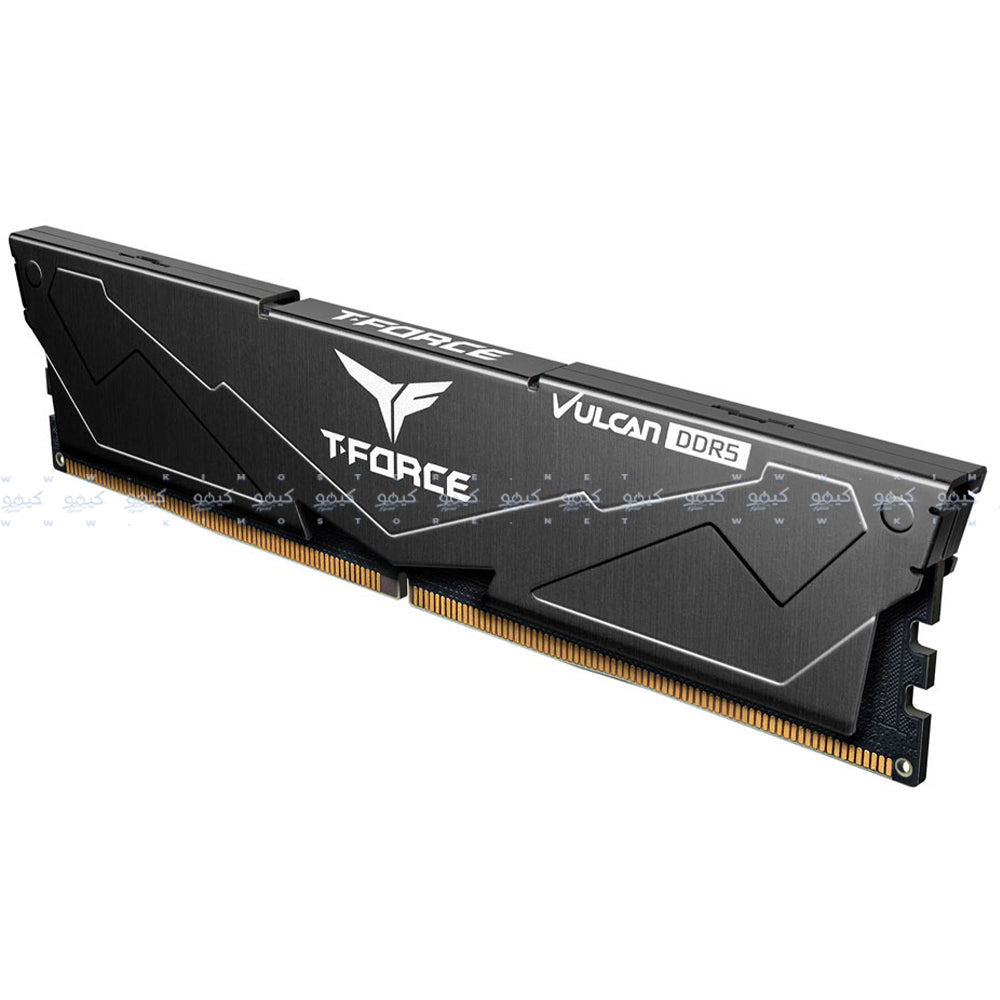 رام تيم جروب 32 جيجابايت (2×16 جيجابايت) 6400 ميجاهرتز T-FORCE VULCAN DDR5 - أسود