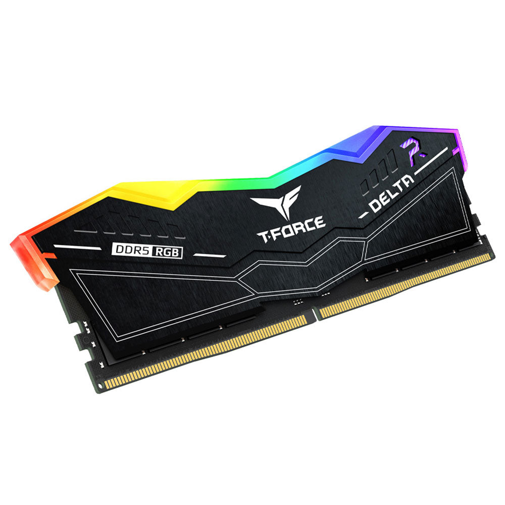 رام تيم جروب 64 جيجابايت (2×32 جيجابايت) 6000 ميجاهرتز T-FORCE DELTA DDR5 RGB
