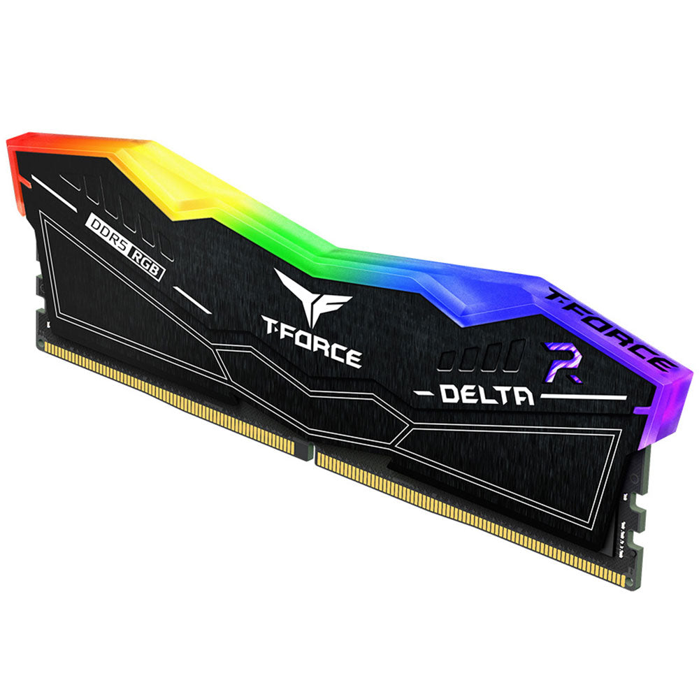 رام تيم جروب 64 جيجابايت (2×32 جيجابايت) 6000 ميجاهرتز T-FORCE DELTA DDR5 RGB
