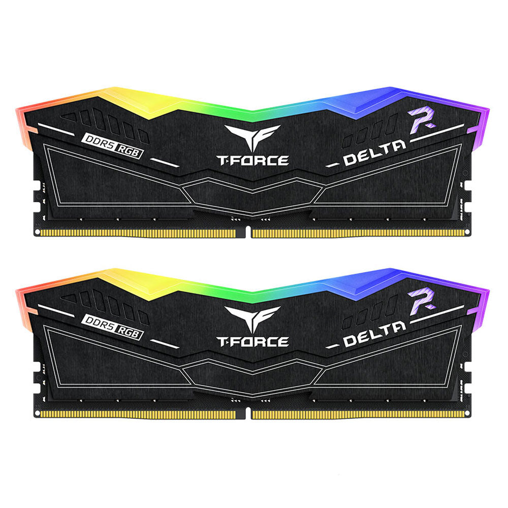 رام تيم جروب 64 جيجابايت (2×32 جيجابايت) 6000 ميجاهرتز T-FORCE DELTA DDR5 RGB
